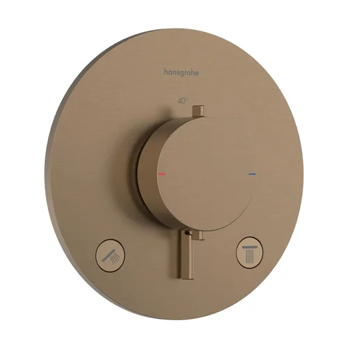 hansgrohe Ecostat Comfort S Thermostat Unterputz für 2 Verbraucher Brushed Bronze