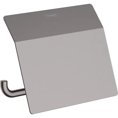 hansgrohe AddStoris Q Toilettenpapierhalter mit Deckel Brushed Black Chrome