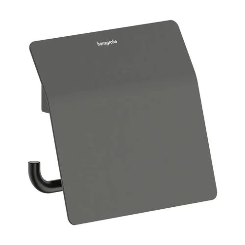 hansgrohe AddStoris S Papierrollenhalter mit Deckel Brushed Black Chrome
