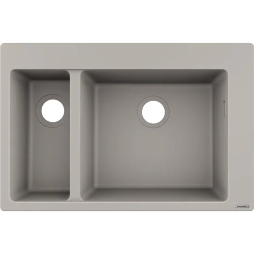 hansgrohe S51 S510-F635 Einbauspüle 180/450 Betongrau