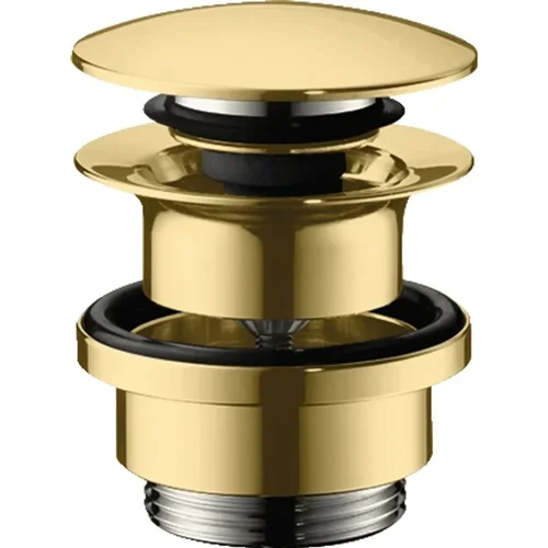 hansgrohe Ablaufgarnitur Push-Open für Waschtisch- und Bidetmischer Polished Gold Optic