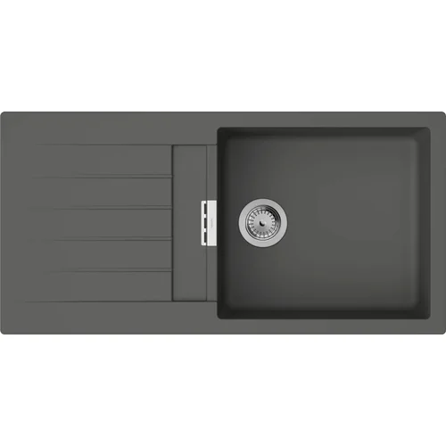 hansgrohe S52 S520-F480 Einbauspüle 480 mit Abtropffläche Steingrau