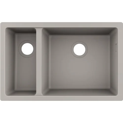 hansgrohe S51 S510-U635 Unterbauspüle 180/450 Betongrau