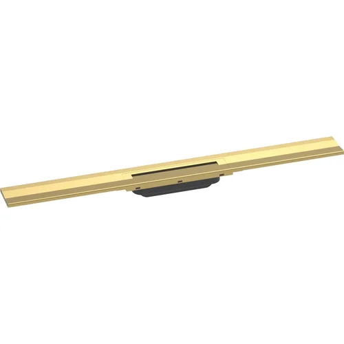 hansgrohe RainDrain Flex Fertigset Duschrinne 800 kürzbar zur Wandmontage Polished Gold Optic