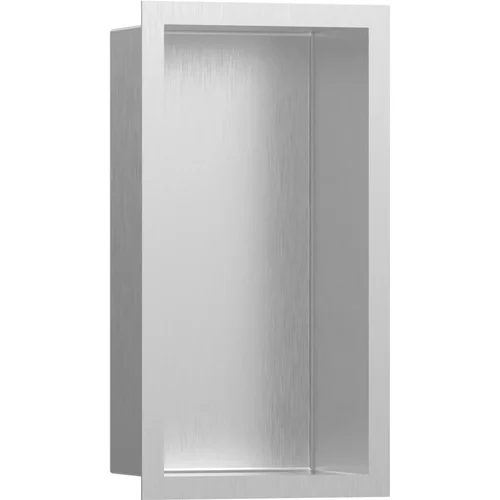 hansgrohe XtraStoris Individual Wandnische Edelstahl gebürstet mit Designrahmen 300/150/100 Edelstahl gebürstet