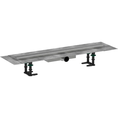hansgrohe RainDrain Compact Komplettset Duschrinne 700 für flache Installation Edelstahl gebürstet