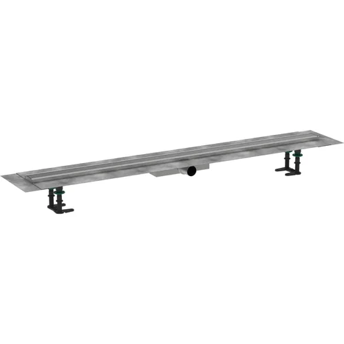 hansgrohe RainDrain Compact Komplettset Duschrinne 1200 für flache Installation Edelstahl gebürstet
