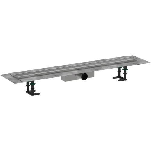 hansgrohe RainDrain Compact Komplettset Duschrinne 900 für Standardinstallation Edelstahl gebürstet