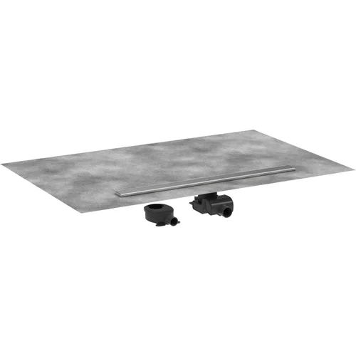 hansgrohe RainDrain Allround Komplettset Duschrinne 900 für Standard-/flache Installation Edelstahl gebürstet