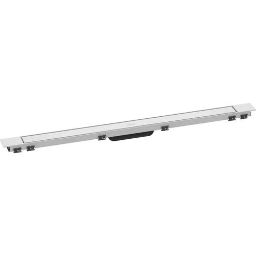 hansgrohe RainDrain Match Plus Fertigset Duschrinne 1000 mit höhenverstellbarem Rahmen Mattweiß