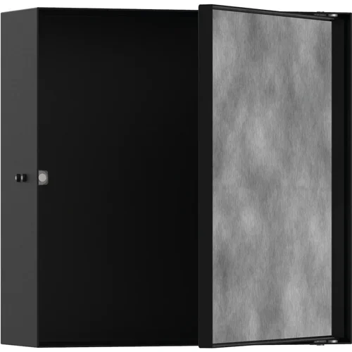 hansgrohe XtraStoris Rock Wandnische mit befliesbarer Tür 300/300/100 Mattschwarz