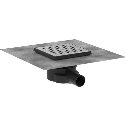 hansgrohe RainDrain Point Komplettset Punktablauf 150/150 Edelstahl gebürstet