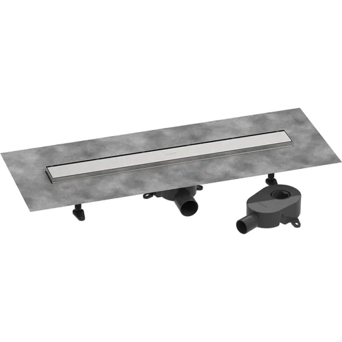 hansgrohe RainDrain Go Komplettset Duschrinne 700 rückseitig befliesbar für Standard-/flache Installation Edelstahl gebürstet