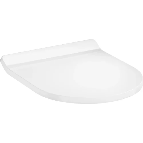 hansgrohe EluPura S WC-Sitz mit SoftClose und QuickRelease, Slim Weiß