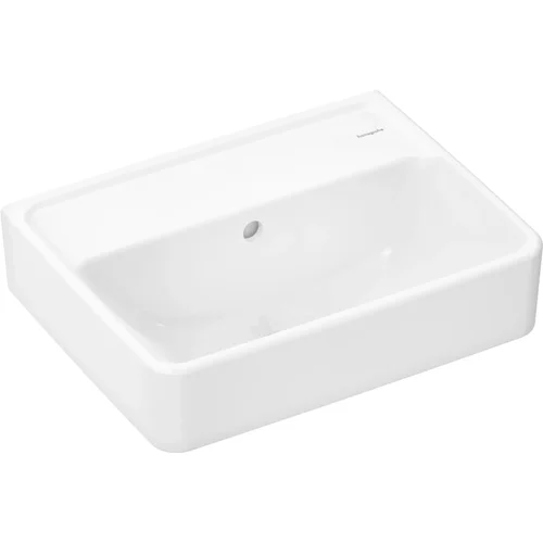 hansgrohe Xanuia Q Handwaschbecken 450/340 ohne Hahnloch mit Überlauf Weiß