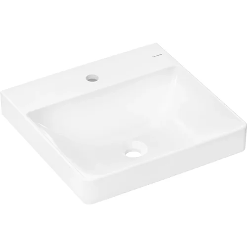 hansgrohe Xelu Q Handwaschbecken 500/480 mit Hahnloch ohne Überlauf Weiß