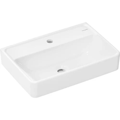 hansgrohe Xanuia Q Waschtisch Compact 550/370 mit Hahnloch ohne Überlauf Weiß