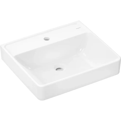 hansgrohe Xanuia Q Waschtisch 550/480 mit Hahnloch ohne Überlauf, SmartClean Weiß