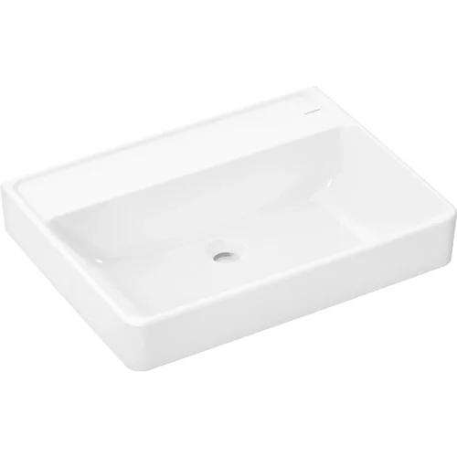 hansgrohe Xanuia Q Waschtisch 650/480 ohne Hahnloch und Überlauf, SmartClean Weiß