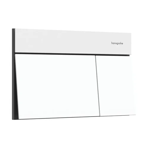 hansgrohe iFrame Element E Betätigungsplatte für 2-Mengen-Spülung Mattweiß