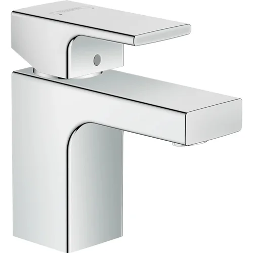 hansgrohe Vernis Shape Einhebel-Waschtischmischer 70 mit isolierter Wasserführung und Zugstangen-Ablaufgarnitur Chrom
