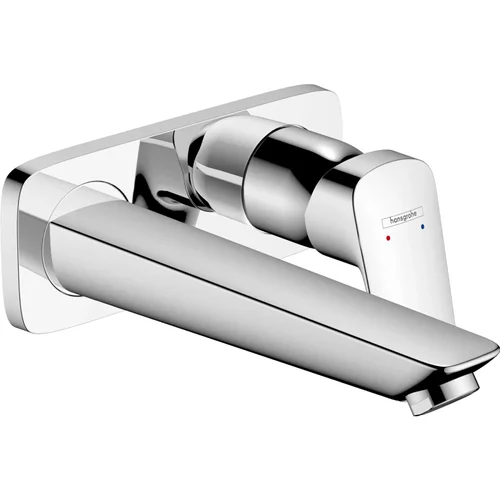 hansgrohe Logis Einhebel-Waschtischmischer Unterputz für Wandmontage mit Auslauf 19,5 cm Chrom