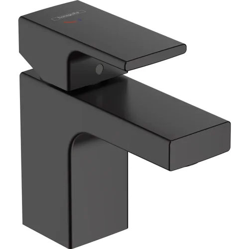 hansgrohe Vernis Shape Einhebel-Waschtischmischer 70 CoolStart mit isolierter Wasserführung und Zugstangen-Ablaufgarnitur Mattschwarz