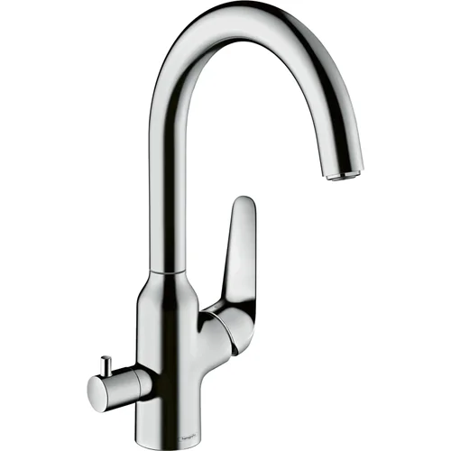 hansgrohe Focus M42 Einhebel-Küchenmischer 220, Geräteabsperrventil, 1jet Chrom