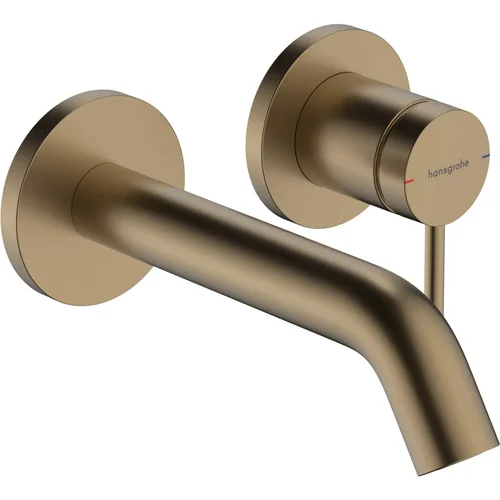 hansgrohe Tecturis S Einhebel-Waschtischmischer Unterputz für Wandmontage EcoSmart+ mit Auslauf 16,5 cm Brushed Bronze