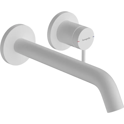hansgrohe Tecturis S Einhebel-Waschtischmischer Unterputz für Wandmontage EcoSmart+ mit Auslauf 22,5 cm Mattweiß