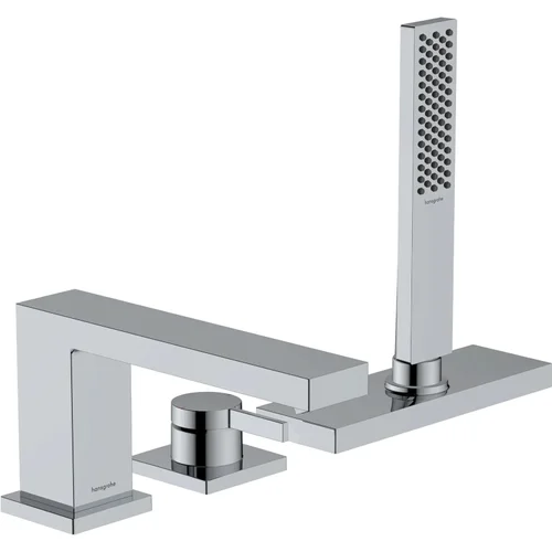 hansgrohe Tecturis E 3-Loch Einhebel-Wannenrandmischer mit sBox Chrom