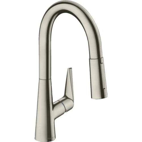 hansgrohe Talis M51 Einhebel-Küchenmischer 160, Ausziehbrause, 2jet, sBox Edelstahl Finish