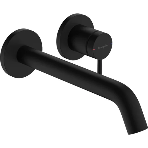 hansgrohe Tecturis S Einhebel-Waschtischmischer Unterputz für Wandmontage EcoSmart+ mit Auslauf 22,5 cm Mattschwarz