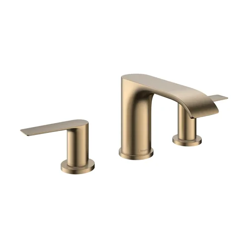 hansgrohe Vivenis 3-Loch Waschtischarmatur 90 mit Zugstangen-Ablaufgarnitur Brushed Bronze