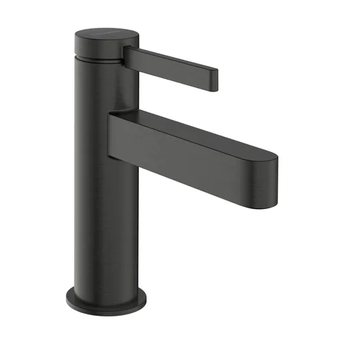 hansgrohe Finoris Einhebel-Waschtischmischer 100 CoolStart mit Push-Open Ablaufgarnitur Brushed Black Chrome