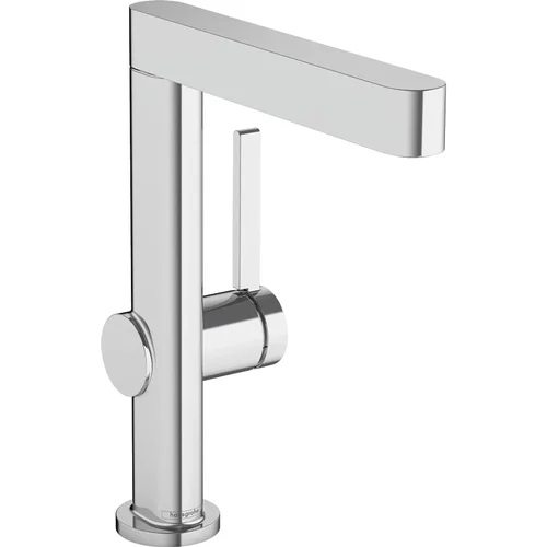 hansgrohe Finoris Einhebel-Waschtischmischer 230 mit Schwenkauslauf und Push-Open Ablaufgarnitur Chrom