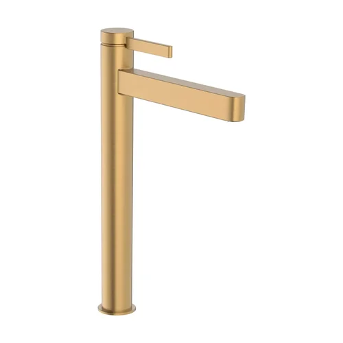 hansgrohe Finoris Einhebel-Waschtischmischer 260 CoolStart für Aufsatzwaschtische mit Push-Open Ablaufgarnitur Brushed Bronze