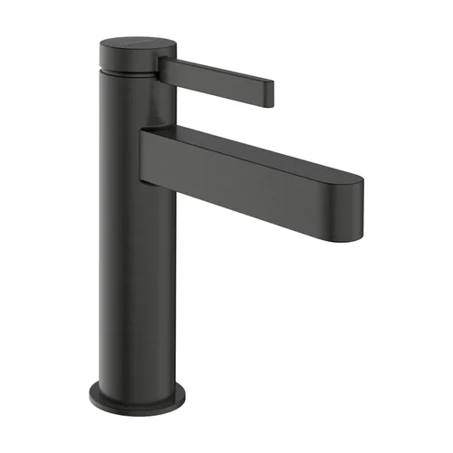 hansgrohe Finoris Einhebel-Waschtischmischer 110 mit Zugstangen-Ablaufgarnitur Brushed Black Chrome