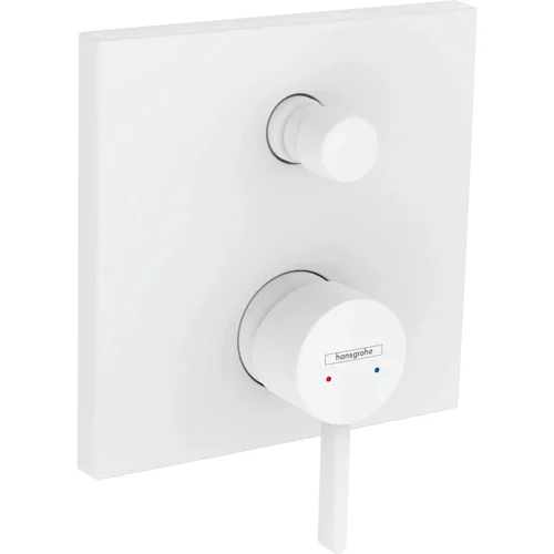 hansgrohe Finoris Einhebel-Wannenmischer Unterputz mit integrierter Sicherungskombination nach EN1717 für iBox universal Mattweiß