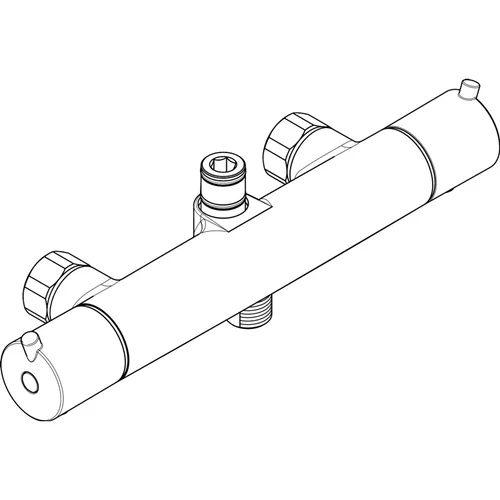 hansgrohe Croma 100 Showerpipe mit Thermostat Chrom
