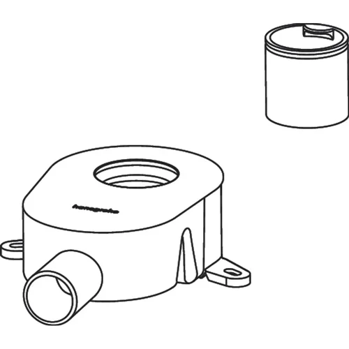 hansgrohe RainDrain Go Siphon flache Ausführung