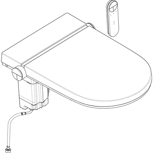 hansgrohe eToilet Sitz mit Befestigungsteilen