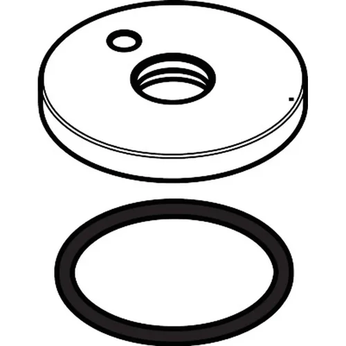 hansgrohe Metropol Rosette Metropol S 3-Loch Waschtisch/Bidet Chrom