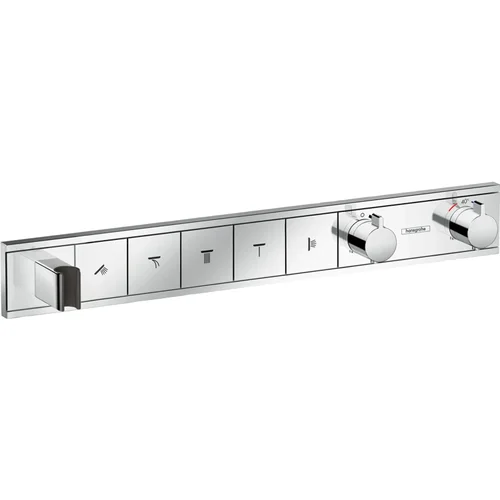hansgrohe RainSelect Thermostat Unterputz für 5 Verbraucher mit integriertem Brausehalter Chrom