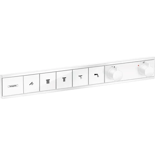 hansgrohe RainSelect Thermostat Unterputz für 5 Verbraucher Mattweiß