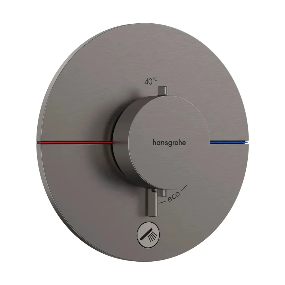 hansgrohe ShowerSelect Comfort S Thermostat Unterputz für 1 Verbraucher und einen zusätzlichen Abgang Brushed Black Chrome