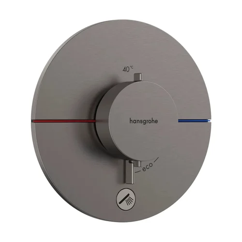 hansgrohe ShowerSelect Comfort S Thermostat Unterputz für 1 Verbraucher und einen zusätzlichen Abgang Brushed Black Chrome