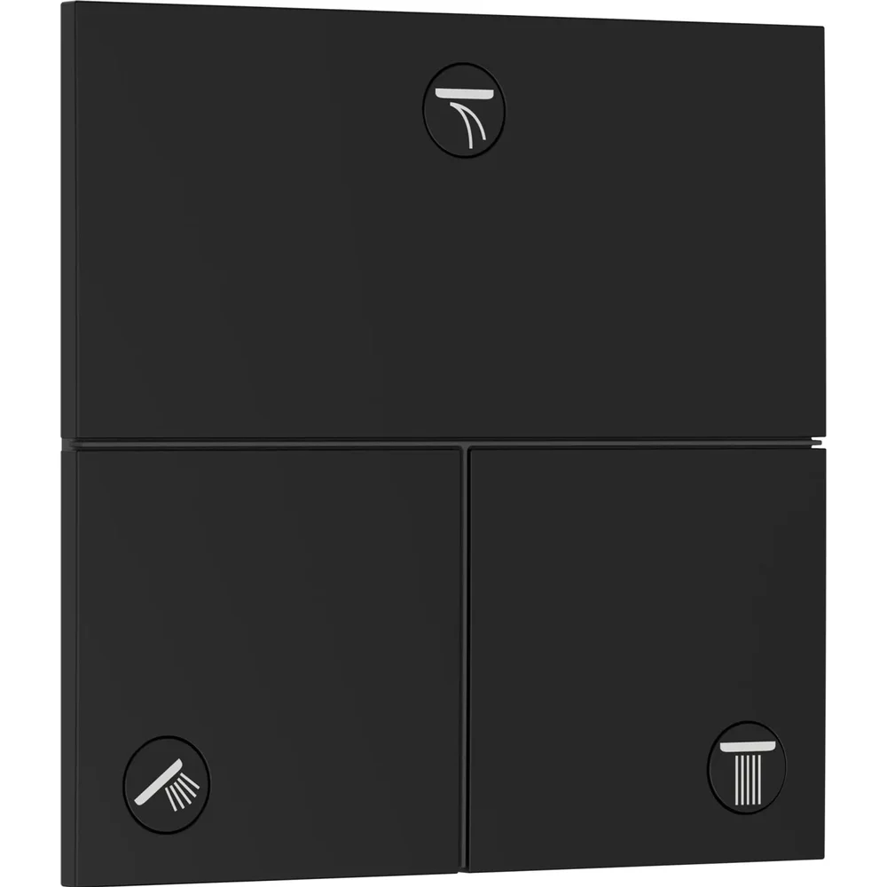 hansgrohe ShowerSelect Comfort E Ventil Unterputz für 3 Verbraucher Mattschwarz