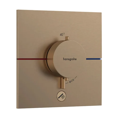 hansgrohe ShowerSelect Comfort E Thermostat Unterputz für 1 Verbraucher und einen zusätzlichen Abgang Brushed Bronze