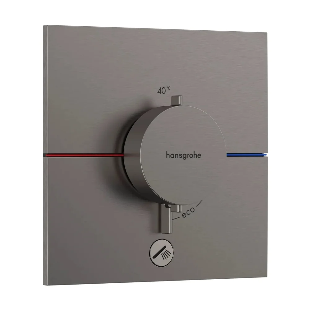 hansgrohe ShowerSelect Comfort E Thermostat Unterputz für 1 Verbraucher und einen zusätzlichen Abgang Brushed Black Chrome